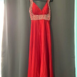 Gorgeous cherry red prom dress